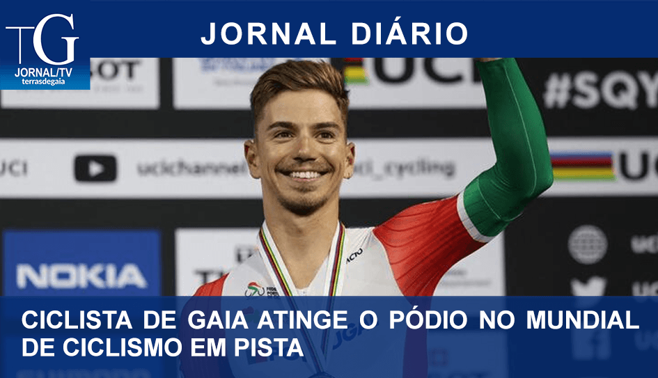 Ciclista de Gaia atinge o pódio no mundial de ciclismo em pista