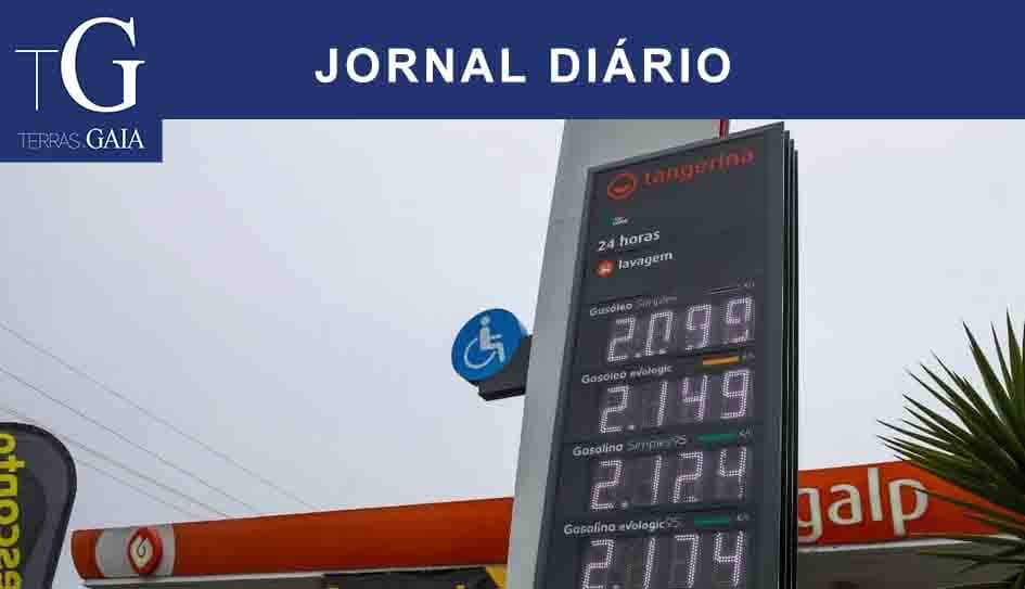 Gasolina sobe e gasóleo desce