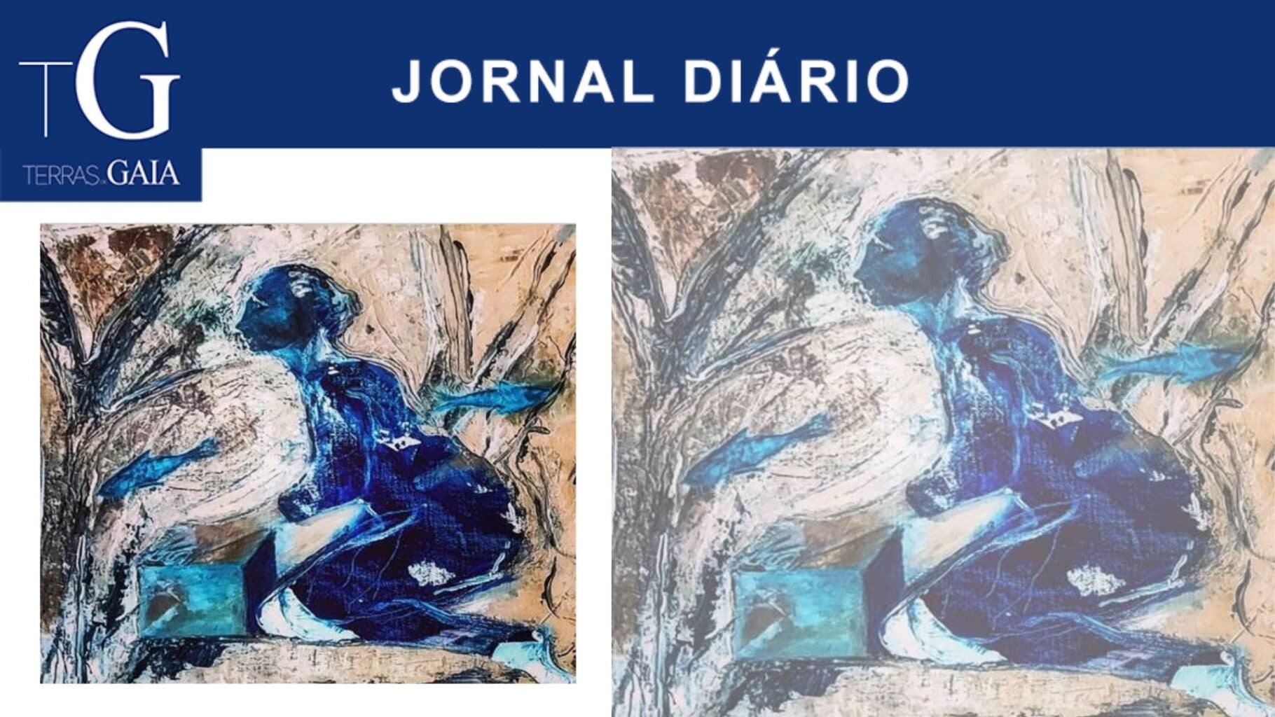 Exposição da pintura “Eco de pessoas na memória”