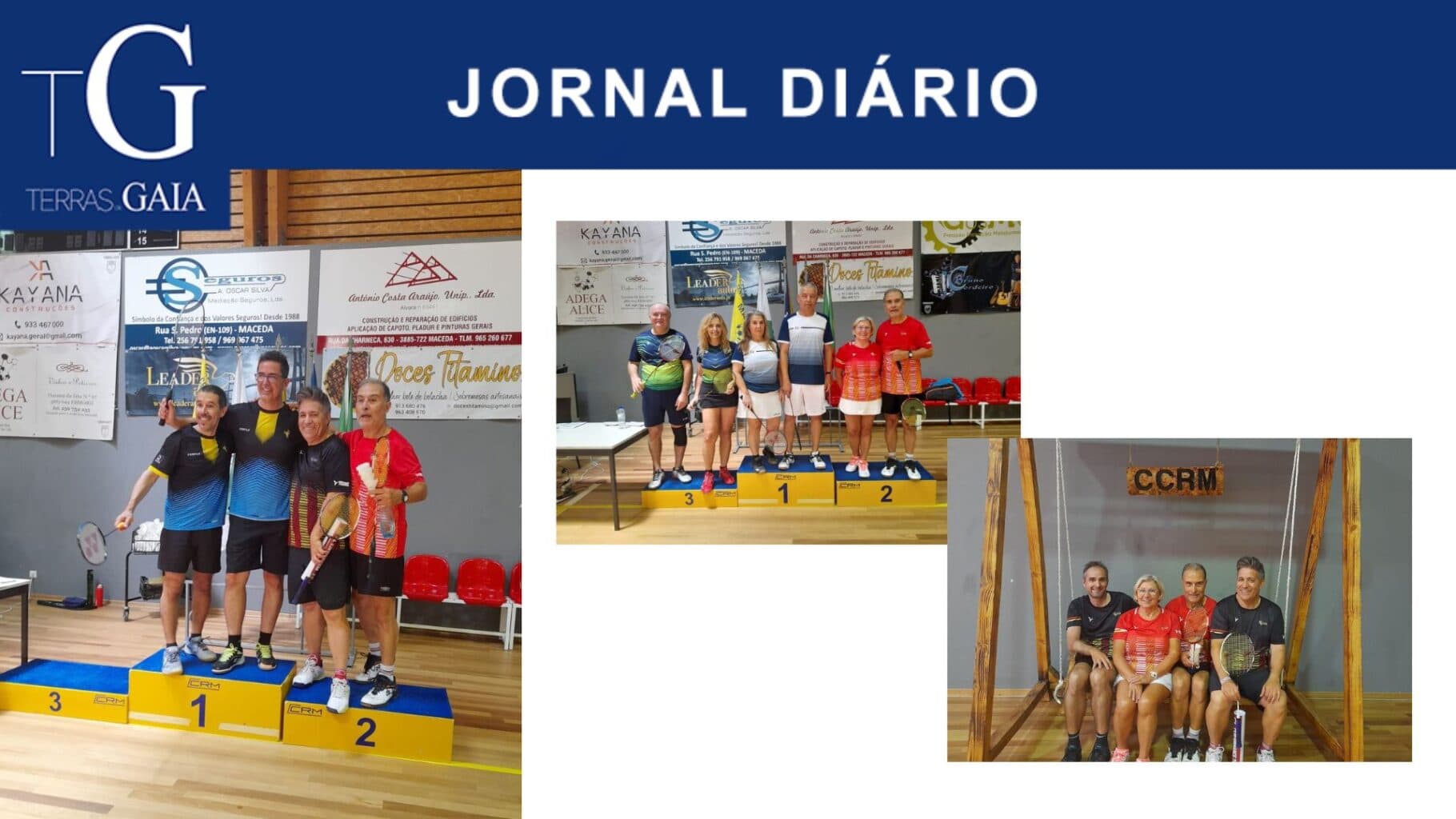 Fim-de-semana com ótimos resultados para o Clube Badminton Gaia