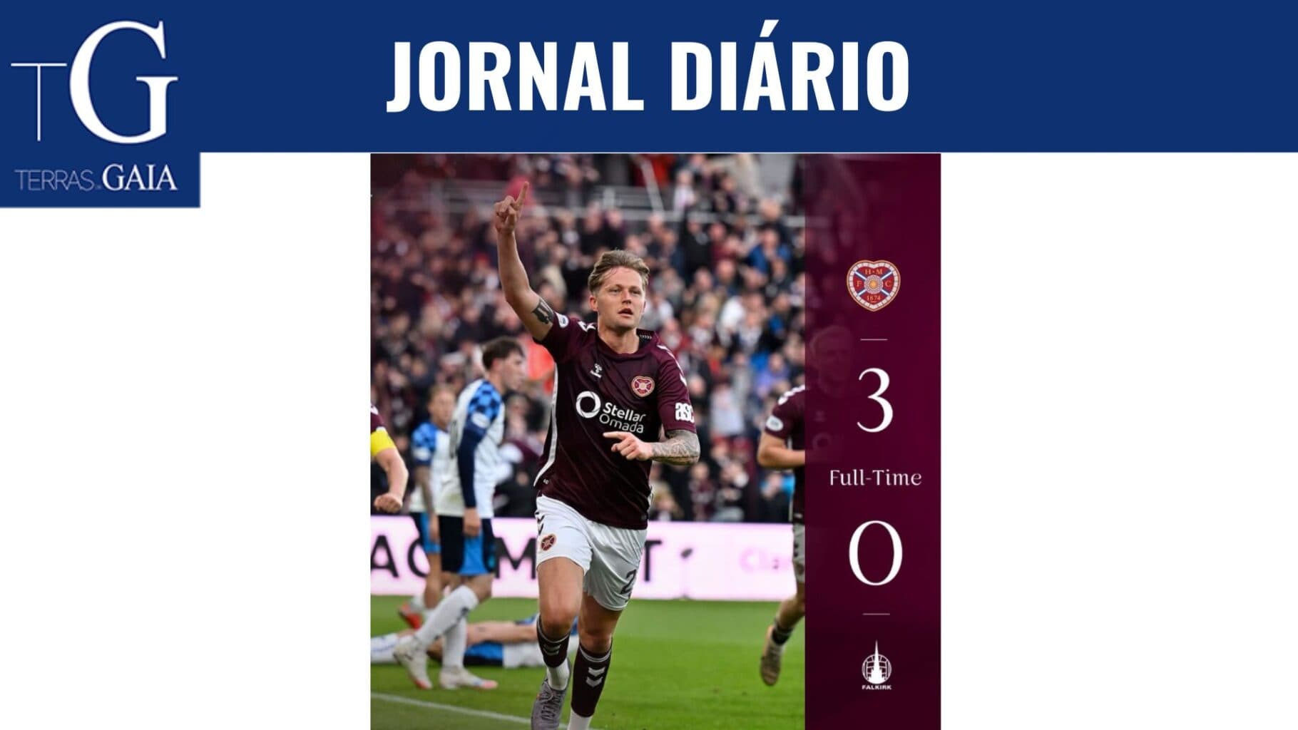 Hearts de Cláudio Braga mais perto do título
