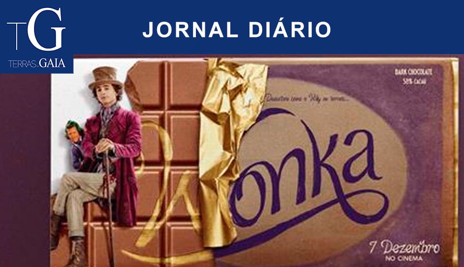 A fábrica oficial do Wonka está em Gaia
