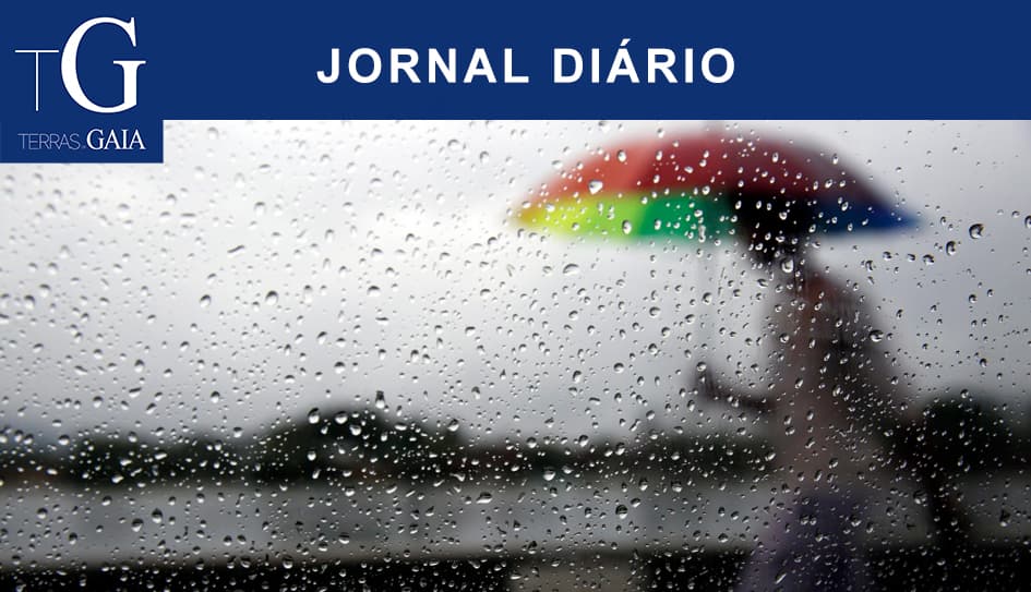 Chuva forte motiva aviso laranja para o dia de hoje