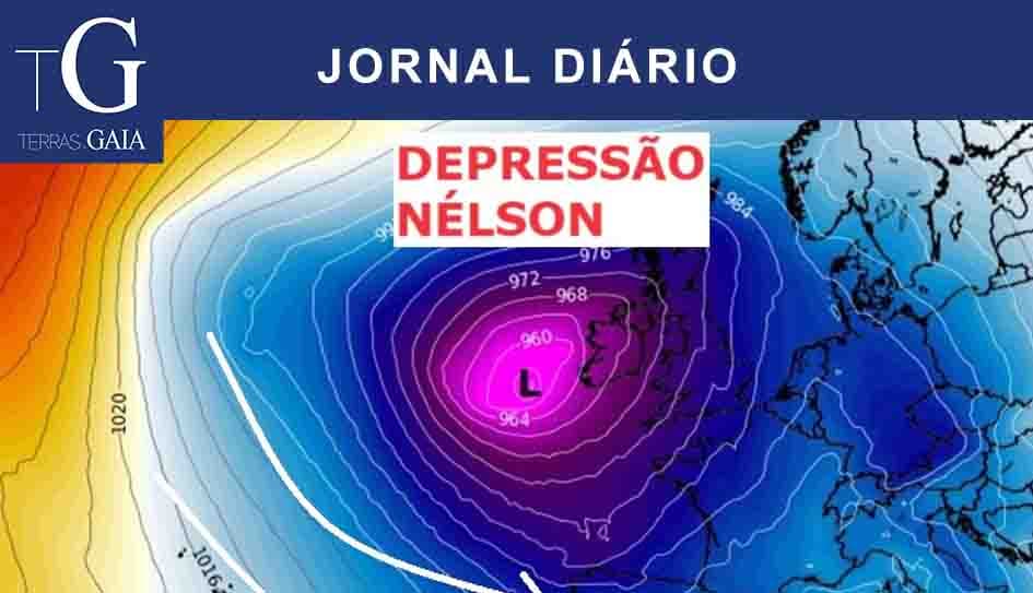 Depressão Nelson leva a novos avisos meteorológicos