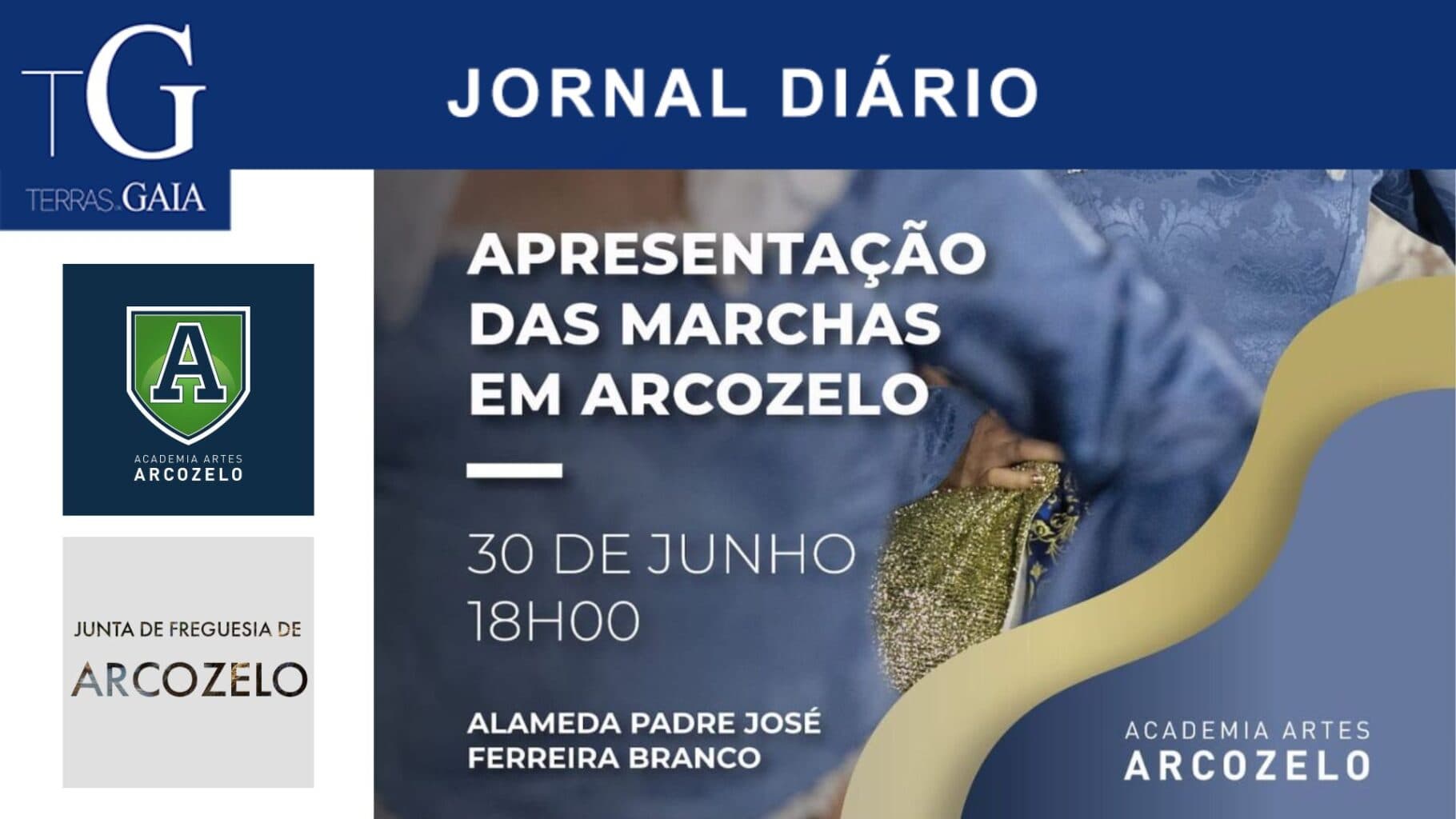 Apresentação das marchas em Arcozelo