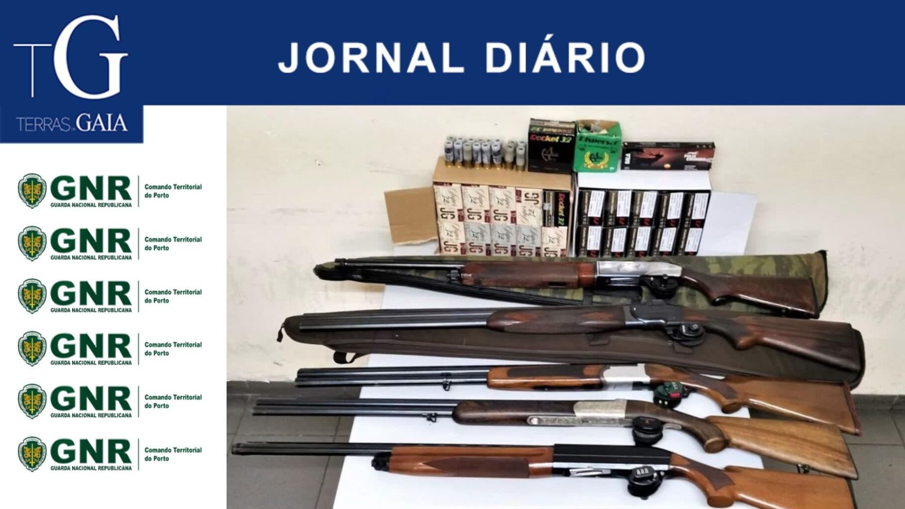 Apreensão de armas de fogo em Gaia