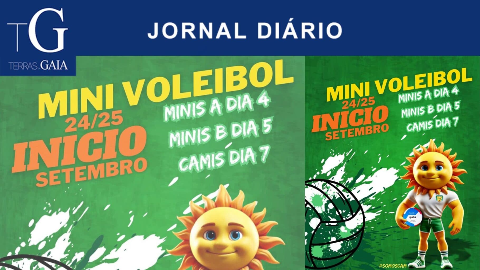 Início dos treinos de Mini Voleibol no CAM