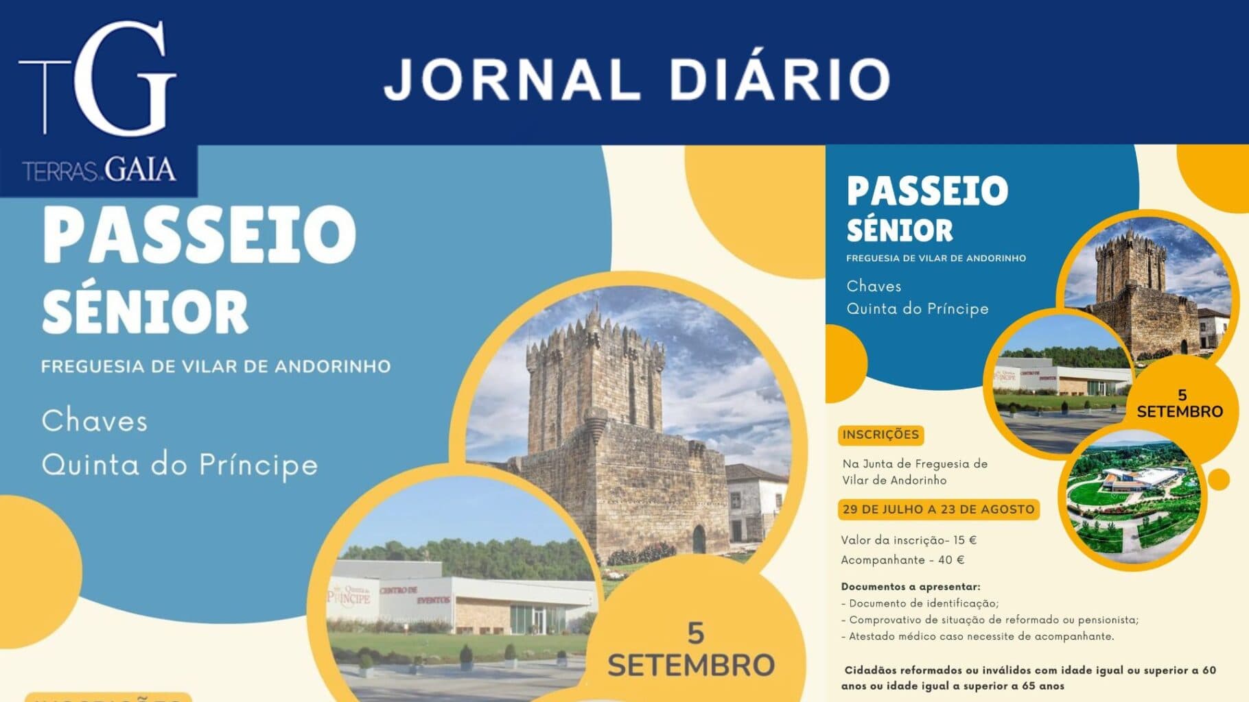 Passeio Sénior da JF Vilar Andorinho a Chaves – Quinta do Príncipe