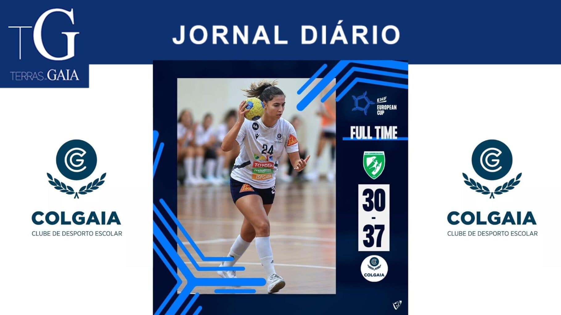Vitória do COLGAIA CDE na 2.ª mão das Europeias de Andebol Feminino