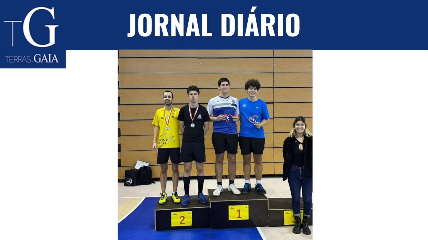 Clube Badminton Gaia em destaque no 1.º Torneio de Clubes Séniores 2026