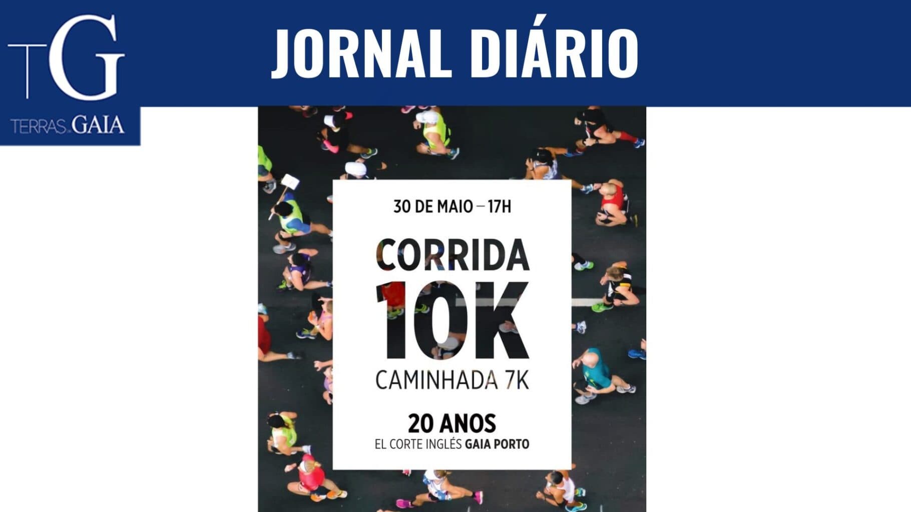 1.ª edição da corrida 20 Anos El Corte Inglés Gaia Porto