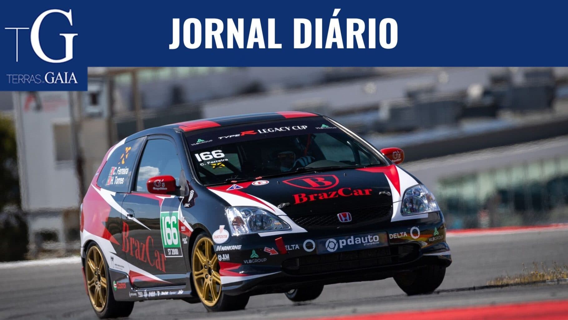 CARLOS FERREIRA ESTREOU HONDA CIVIC TYPE R EM PORTIMÃO