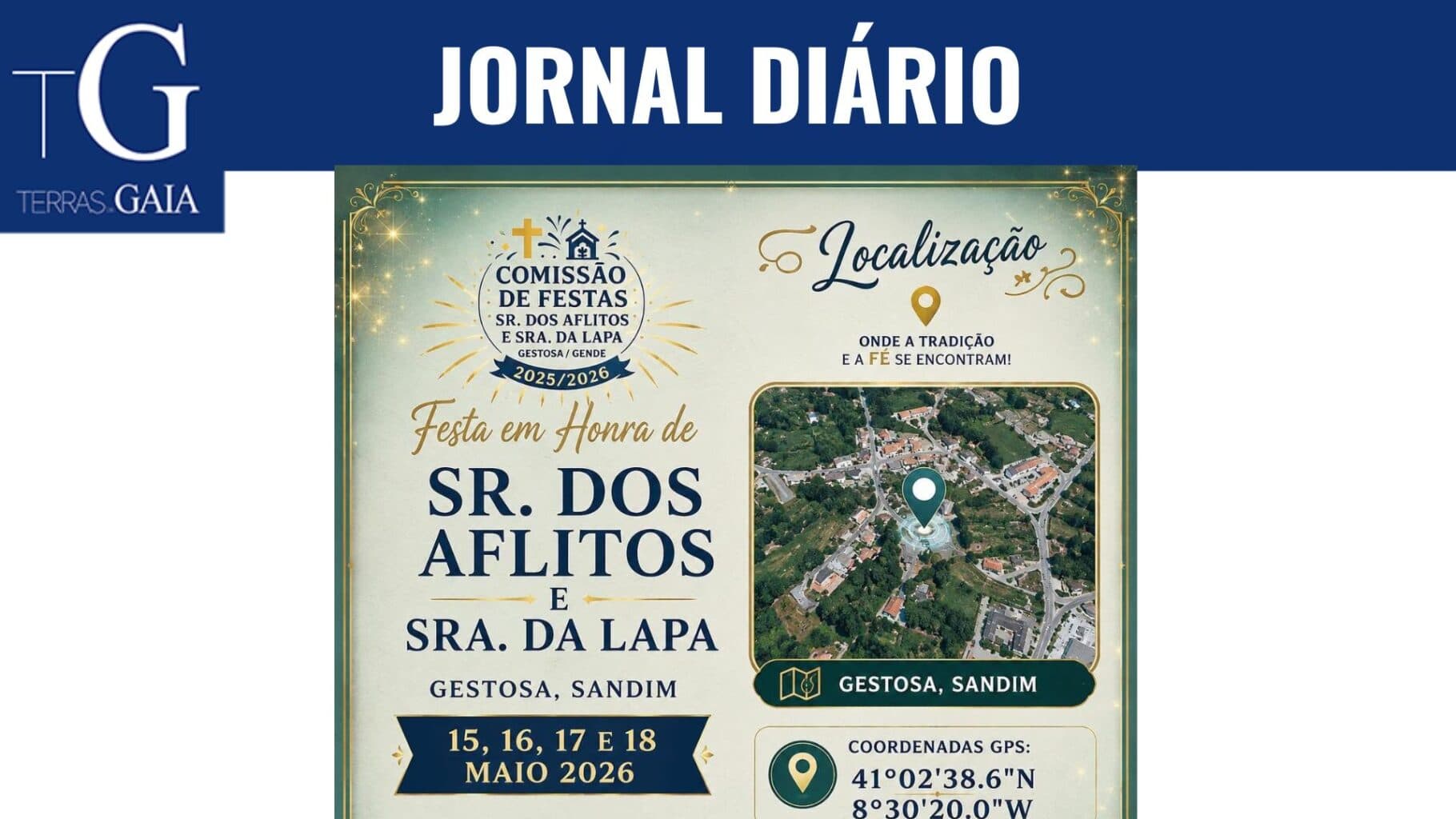 Festa em Honra de Sr. dos Aflitos e Sra. da Lapa anima Gestosa
